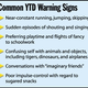 Common YTD Warning Signs